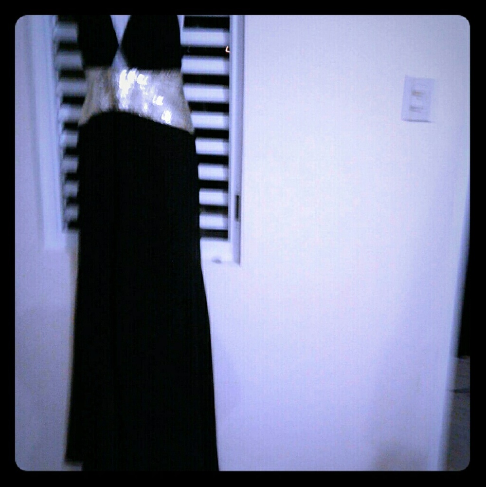 Black and silver  elegant dress